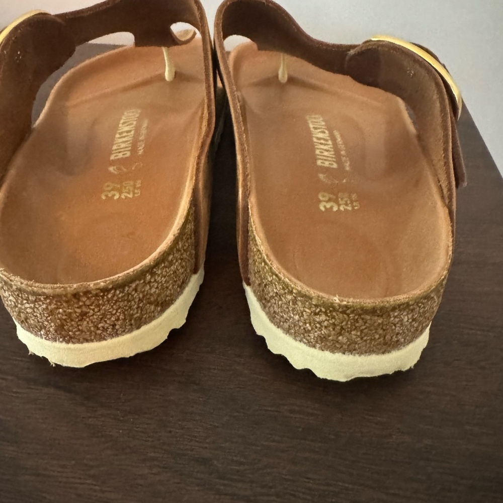 Birkenstock Women's Gizeh Big Buckle Oiled Leather Thong size 39 - Picture 9 of 12